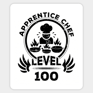 Level 100 Apprentice Chef Funny Cook Gift Sticker